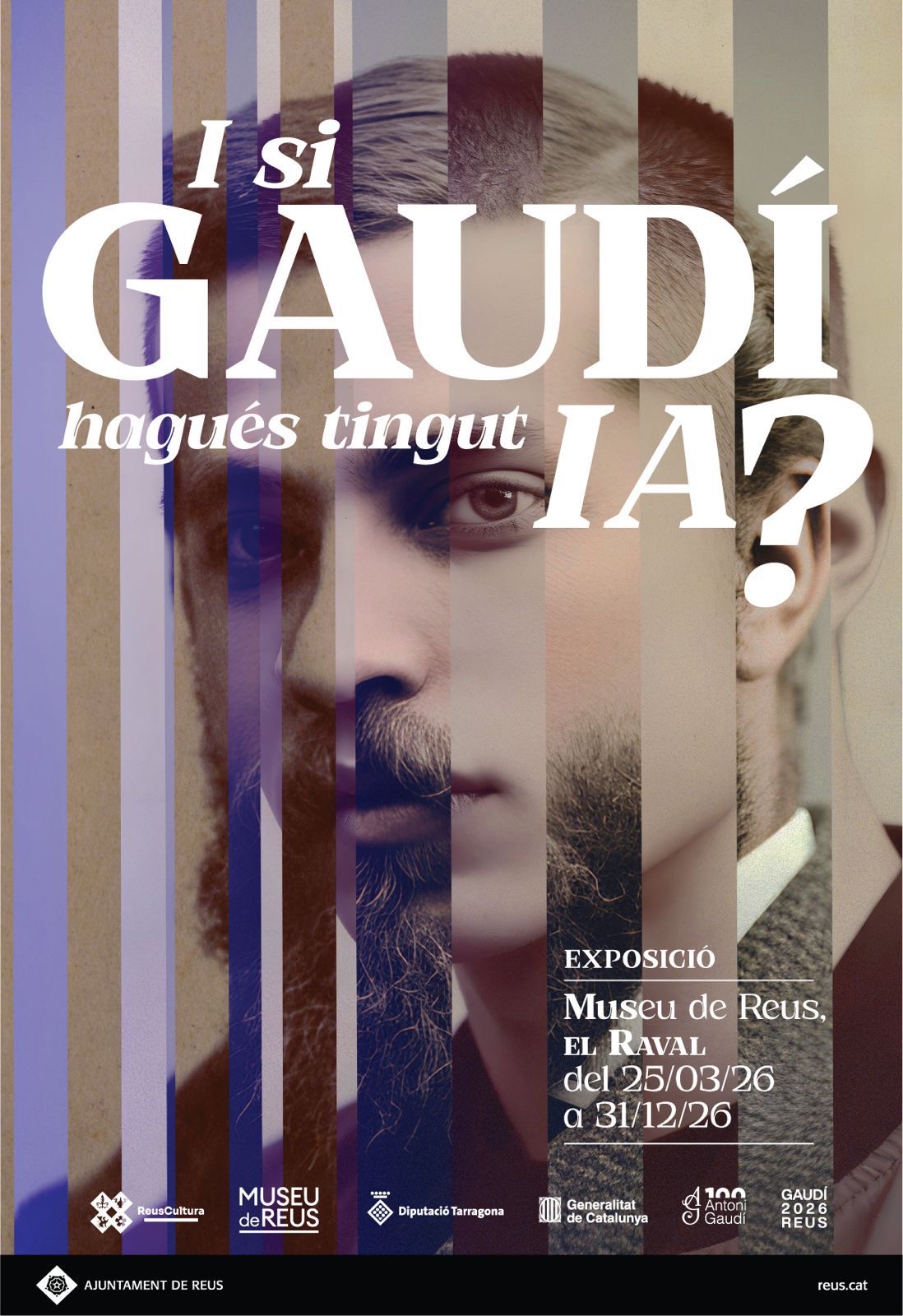 Cartell exposició "I si Gaudí hagués tingut IA?"