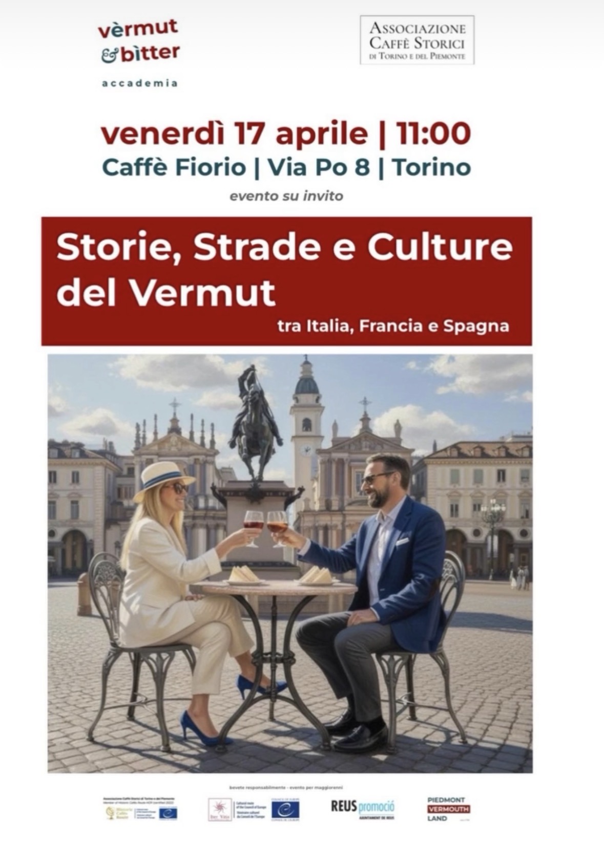 Cartell trobada Torí Ruta Europea del Vermut