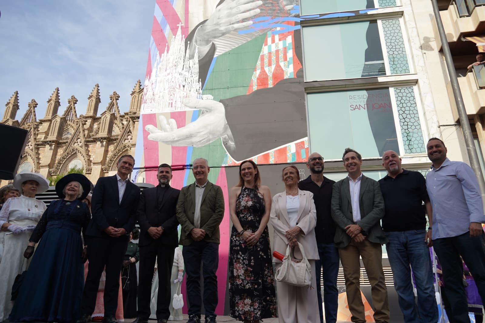 Inauguració del mural dedicat a Antoni Gaudí