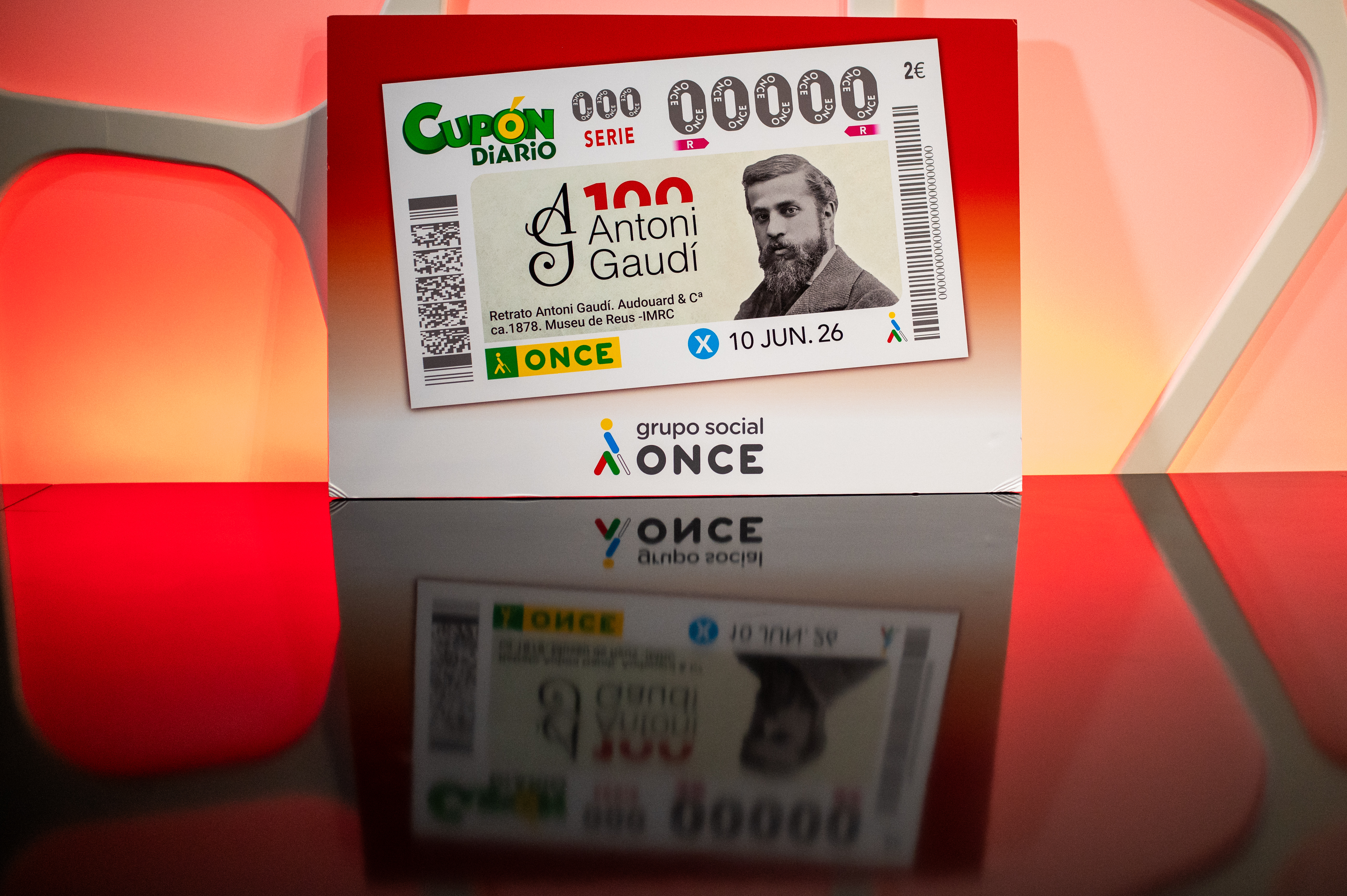 Presentació cupó ONCE Gaudí
