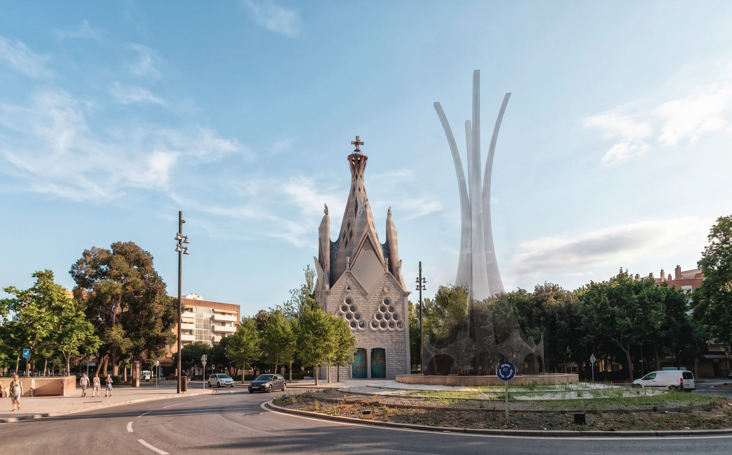 Render capella Gaudí Reus