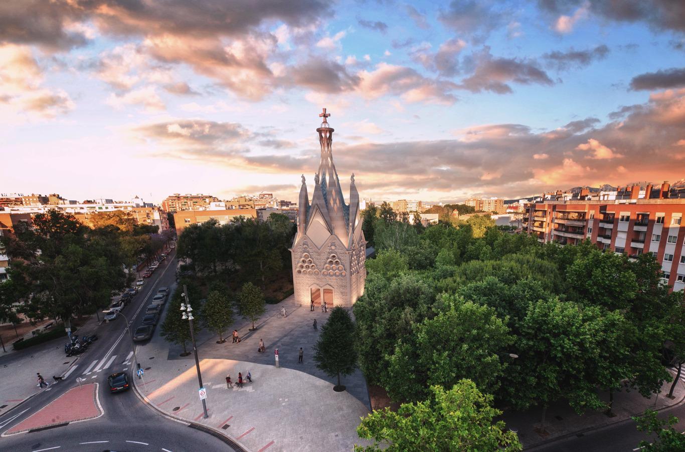Render capella Gaudí Reus